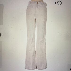 CHICO's Platinum ‘Charm Jean’ White Signed Size 3 (16) Boot Cut Spandex 37 x 31